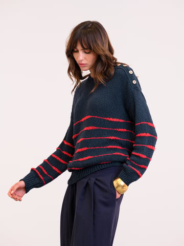 Drop Stitch Breton Jumper