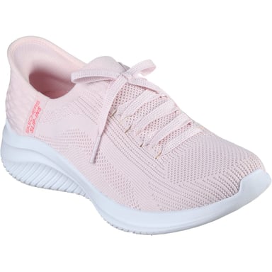 Skechers Ultra Flex 3.0 Brilliant Path Textiel Dames Lichte Roze Sneakers