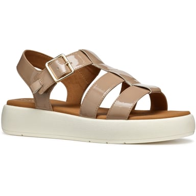 Geox D CAMALEI Syntetiska Polyuretan Kvinnors Karamell Sandaler