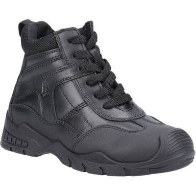 Hush Puppies Titus JNR Leer Jongens Zwarte Boots