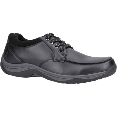 Hush Puppies Derek Läder Herr Svarta Snörskor