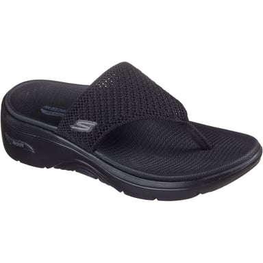Skechers Go Walk Arch Fit 2.0 Polyester Dames Zwarte Sandalen