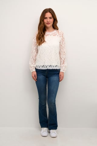 Blouse with short sleeve Regular fit
