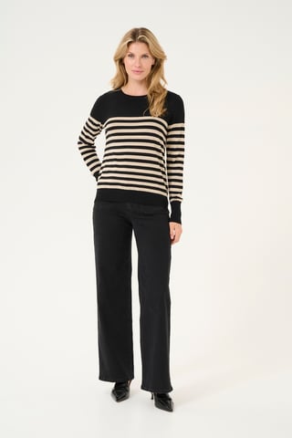 Pullover Regular fit black offwhite