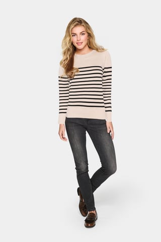 Pullover Regular fit black offwhite