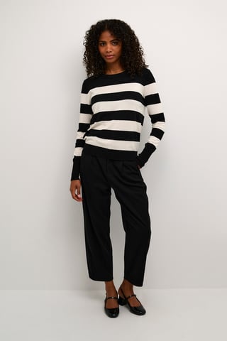 Pullover Regular fit black offwhite