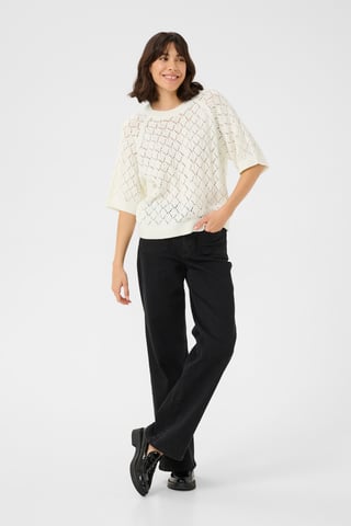Pullover Loose fit white