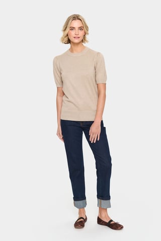 Pullover Classic fit taupe