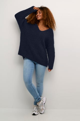 Pullover Oversize fit dark blue