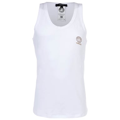 Versace T-Shirt Long Sleeves Round Neck Jersey Topeka Bi-Stretch Cotton Organic New Logo Vest