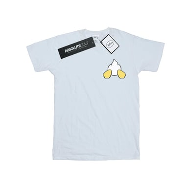 Disney Mens Donald Duck Backside Breast Print T-Shirt (White)