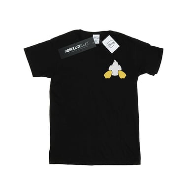 Disney Mens Donald Duck Backside Breast Print T-Shirt (Black)