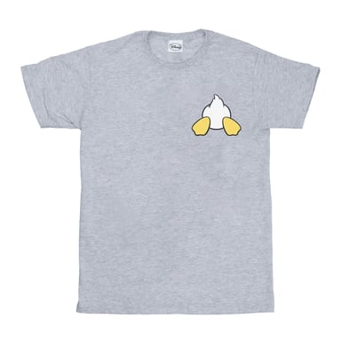 Disney Mens Donald Duck Backside Breast Print T-Shirt (Sports Grey)