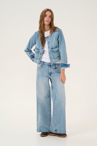 Denim jack Regular fit light blue