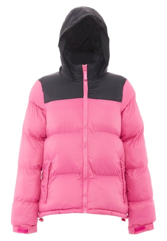 Mymo Padded quilted jacket women pink black