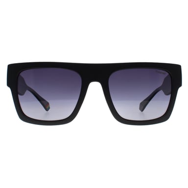 Polaroid Rechthoek Unisex Matte Zwart Grijs Verloop Gepolariseerd PLD 6224/S/X