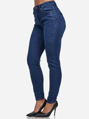 Tazzio Dames Skinny Fit Hoge Taille Jeans