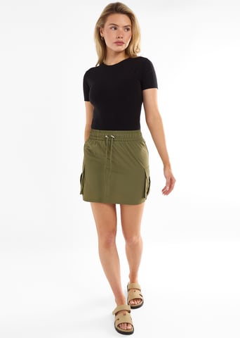 Khaki koord parachute Mini Cargo Rok