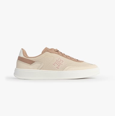 Tommy Hilfiger Th Monogram Trainer Womens Trainers Muslin/claystone
