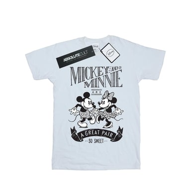 Disney Mens Mickey And Minnie Mouse Great Pair T-Shirt (White)