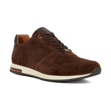 Dune Trilogie Suède Heren Bruine Veterschoenen