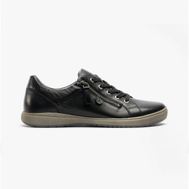 Josef Seibel Caren 12 Womens Leather Trainers Black