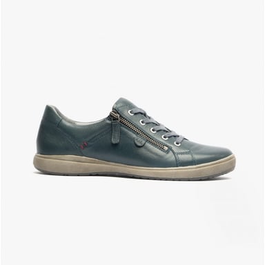 Josef Seibel Caren 12 Womens Leather Trainers Ocean