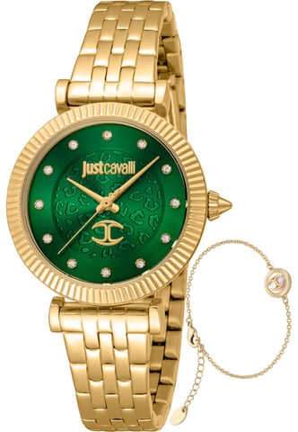 Just Cavalli JC1L266M0035 Dames Horloge en Armband Cadeauset