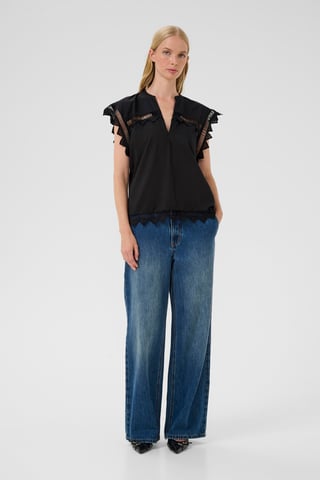 Mouwloos shirt KBOmmi Straight fit black