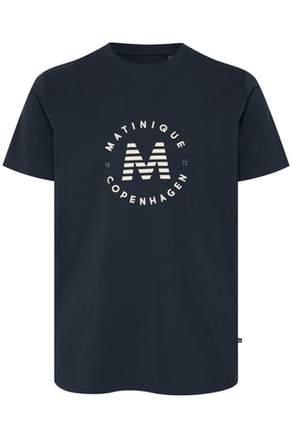 T-shirt MAjeramy Regular fit navy blue