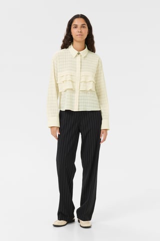 Overhemd met lang mouwen KBAyo Baggy fit cream