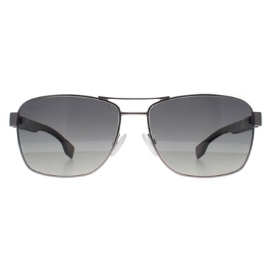 Hugo Boss BOSS 1559/O/S R80 WJ mat donker ruthenium grijs gradiï¿½nt gepolariseerde zonnebril