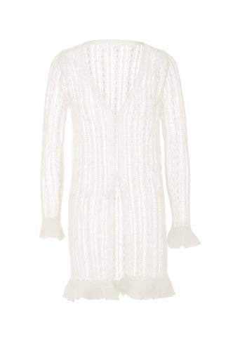 Dreimaster Vest vrouwen wolwit