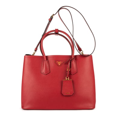 Vitello Daino Double Tote Schoudertas