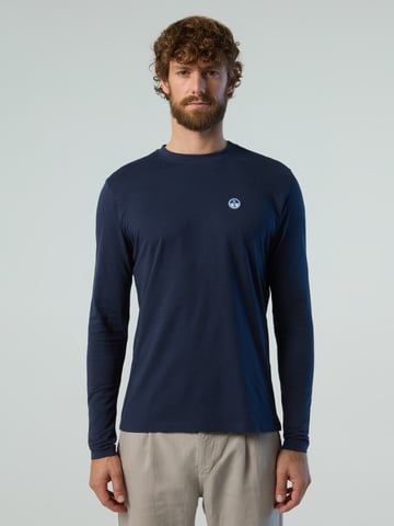 North Sails T-shirt Long-sleeved with logo patch