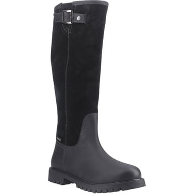 Hunter Canna Tall Boot Leather Women's Black Boots