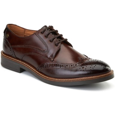Base London York Leren Heren Bruine Brogues Schoenen