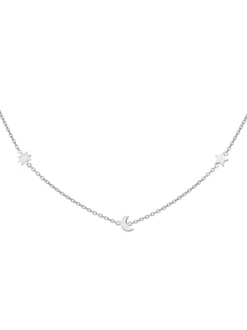 cai Necklace 925/- Sterling silver rhodium-plated Sun - Moon - Star