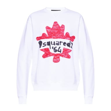 Dsquared2 Maple Leaf 64 Vit Tröja