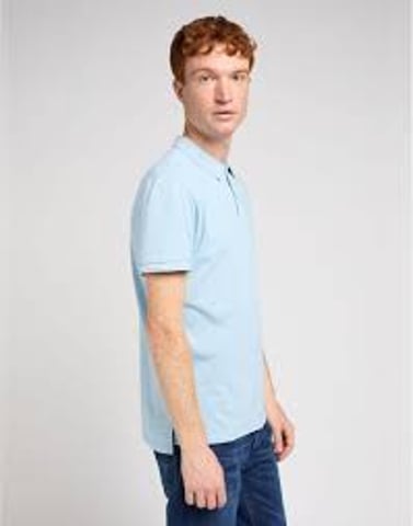 GB - Lee - PIQUE POLO HEATHER BLUE SKY