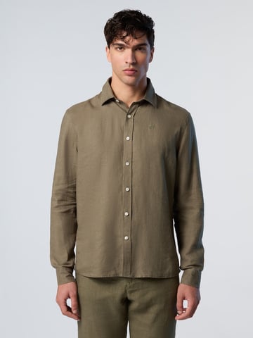 North Sails Shirt Linen with embroidered logo