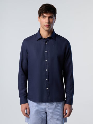 North Sails Shirt Linen with embroidered logo