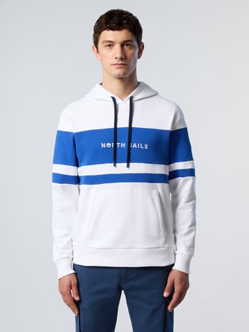 North Sails Hoodie Strepen aan de voorkant