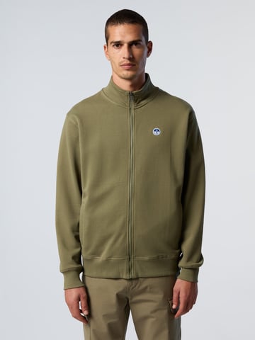 North Sails Sweatshirt Full-zip with logo patch