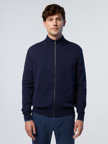 North Sails Sweater Full-zip with embroidered logo