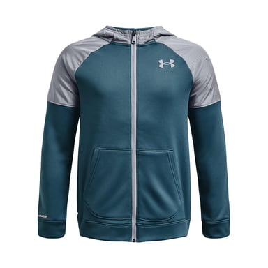 Boy's Under Armour Juniors Armour Fleece Grid Full-Zip Top in Blue