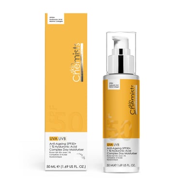 skinChemists Anti-Ageing SPF 50 1% Hyaluronic Acid Day Moisturiser 50ml