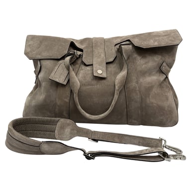 Brunello Cucinelli Weekend Bag in Grey Suede