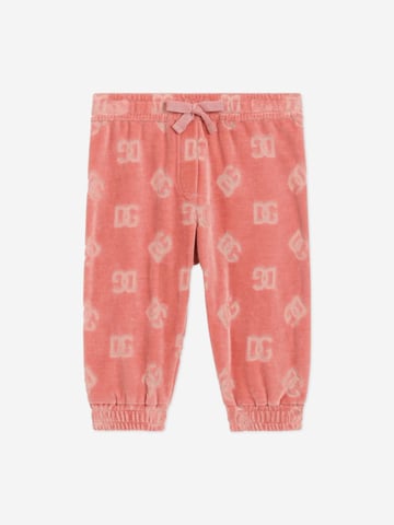 Baby Girls Jacquard Logo Joggers in Pink