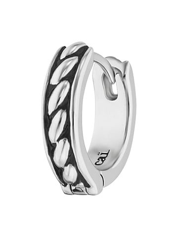 cai Single earring 925/sterling silver rhodium-plated colour black